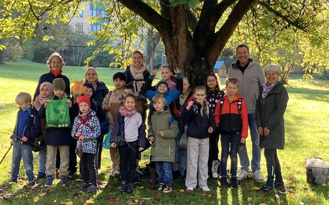 Bäume entdecken, Natur verstehen – Montessori-Grundschule und Bürgerstiftung Bad Honnef auf gemeinsamer Herbst-Expedition